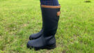 Fran wearing Toggi Barnsdale wellies side view