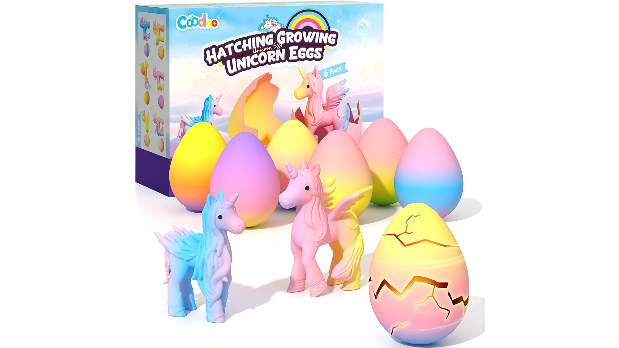 Unicorn Hatching Rainbow Eggs for Kids