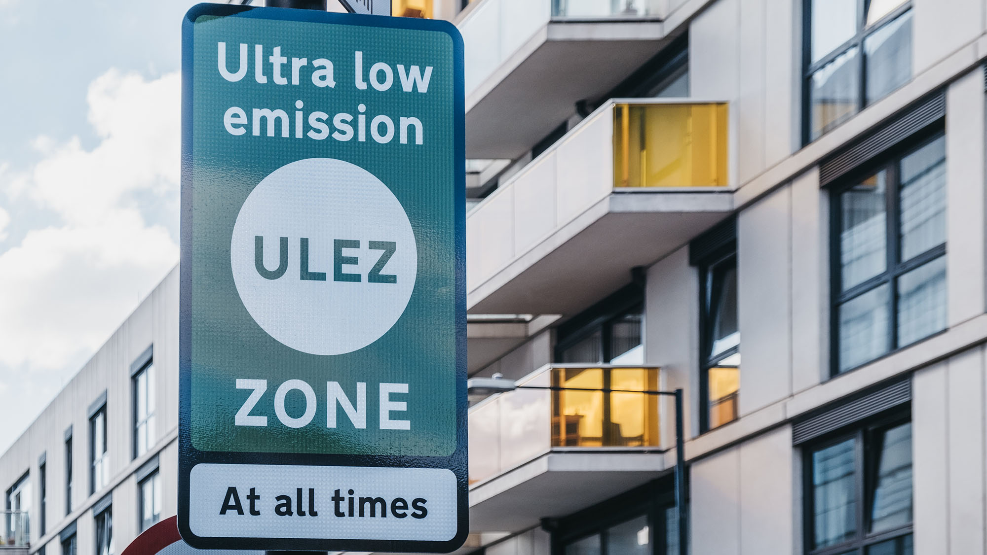 Ultra Low Emission Zone road sign
