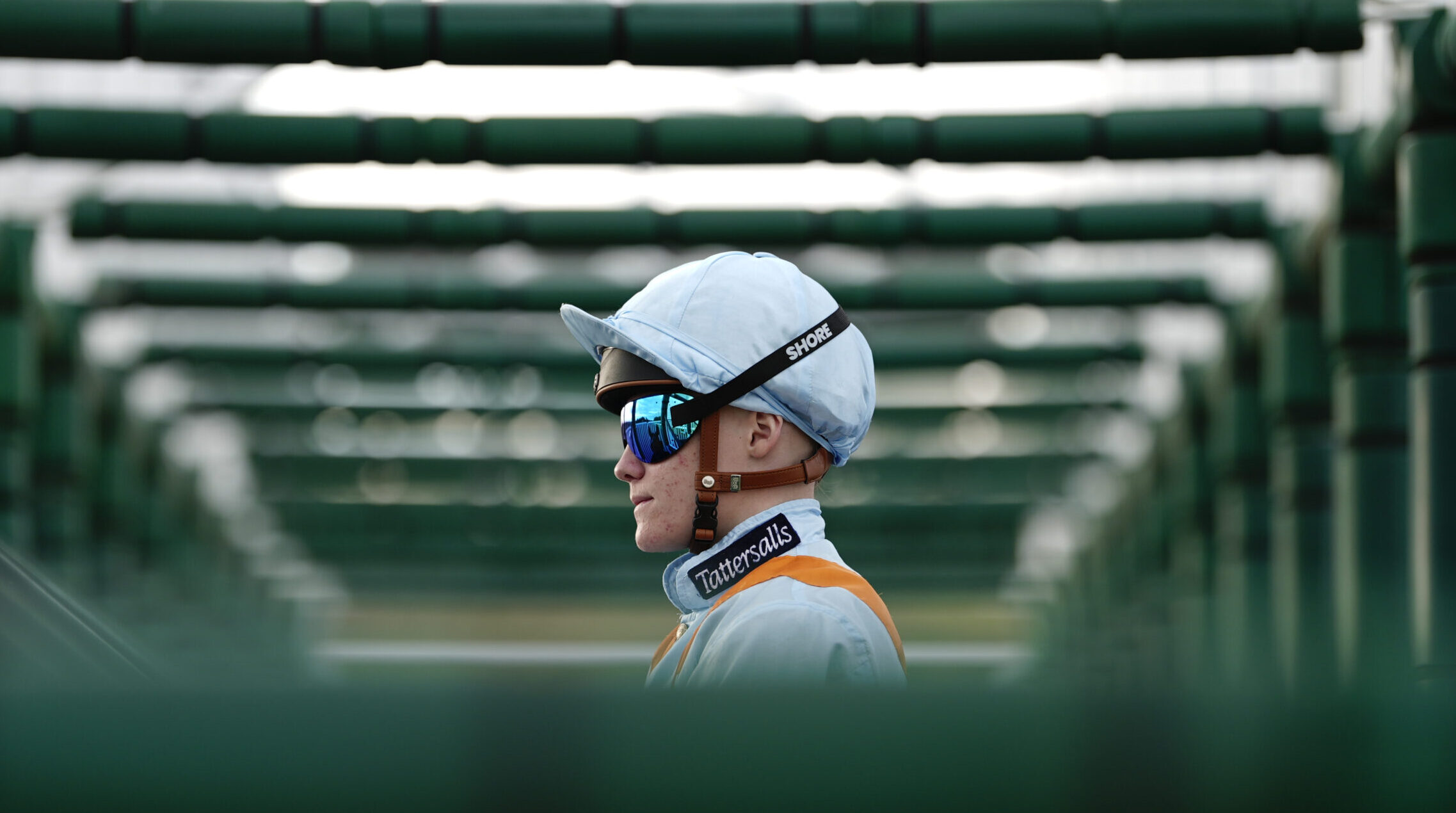 Jack Callan in the stalls at Chelmsford City Racecourse