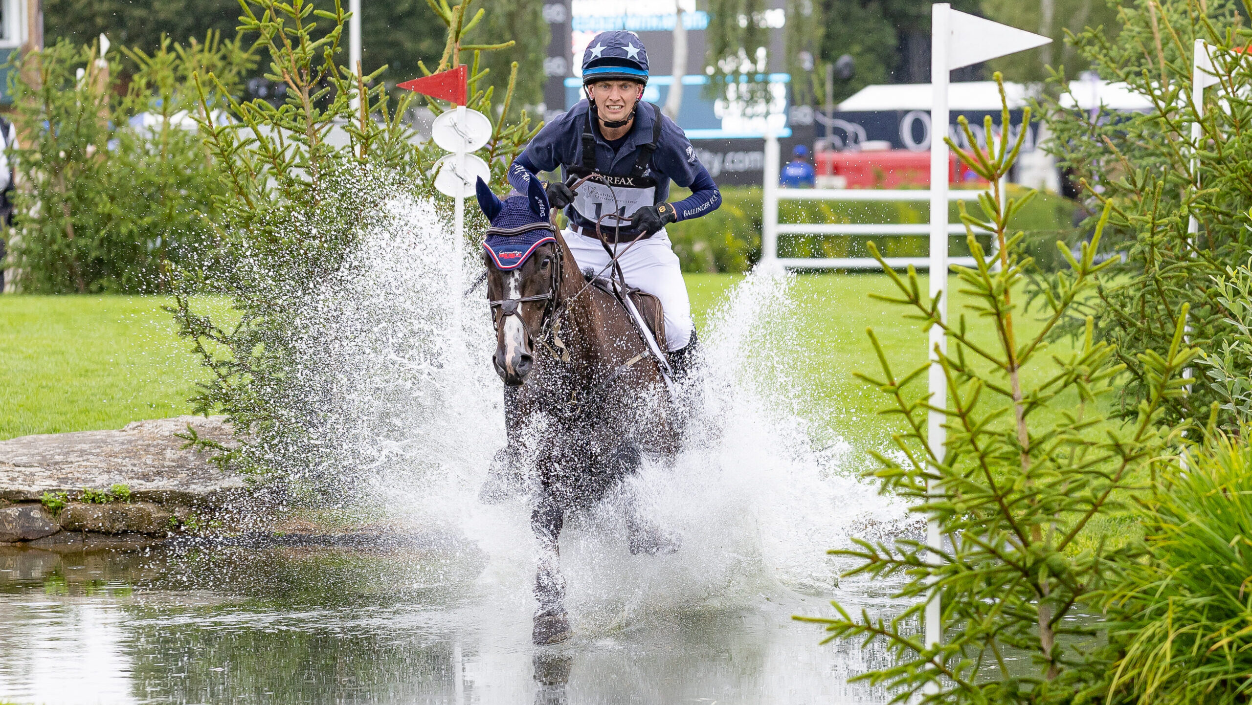 Harry Horton riding Cooley With Ambition in the eventers challenge at RIHS