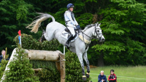 Bubby Upton riding It’s Cooley Time across country at Bramham Horse Trials in 2025
