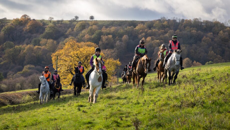 Saint Aelred’s Pilgrim Trail Horse Riders at Tylas Barns 2 © Valerie Mather Saint Aelred Horse Trail Launch -12 copy