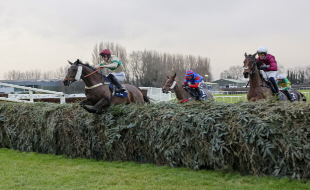 Beau Morgan and Twig win the 2025 Becher Chase at Aintree.