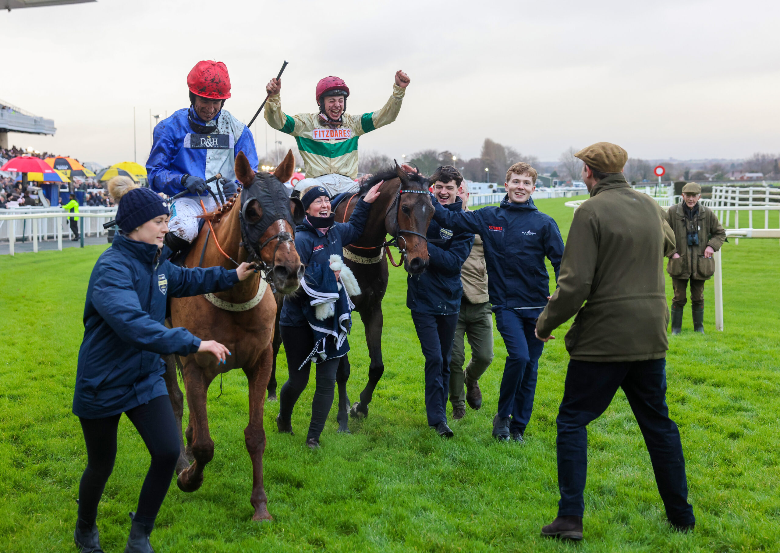 Beau Morgan and Twig win the 2025 Becher Chase at Aintree.