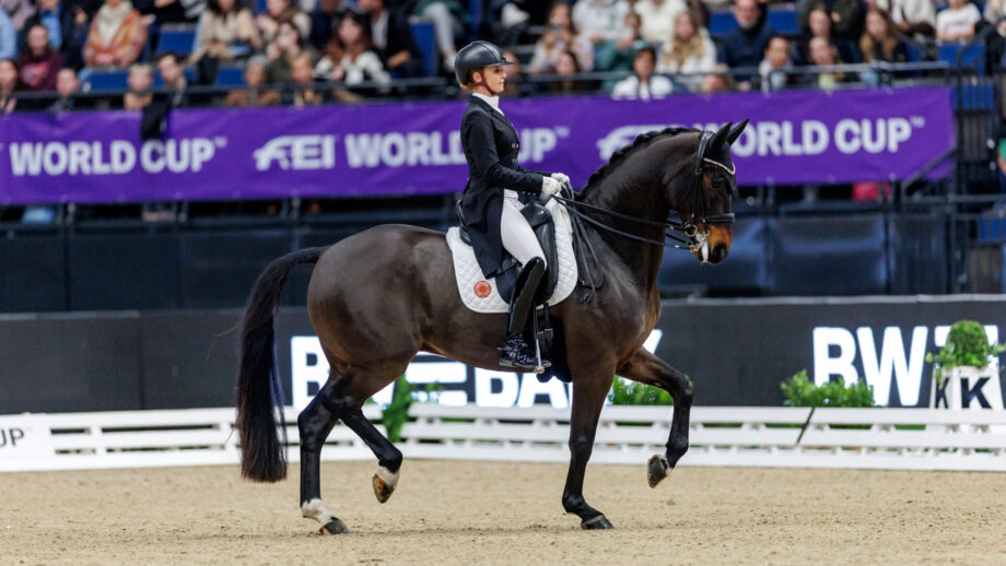 Jessica von Bredow-Werndl and Diallo BB en route to winning the 2025/26 FEI Dressage World Cup qualifier in Stuttgart. Jessica pays tribute following the gelding's death.