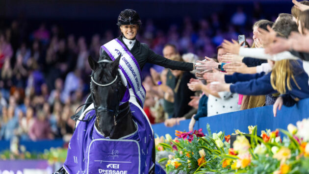 ‘I did feel some nerves today’: Lottie Fry and Glamourdale fly to World Cup victory in Amsterdam