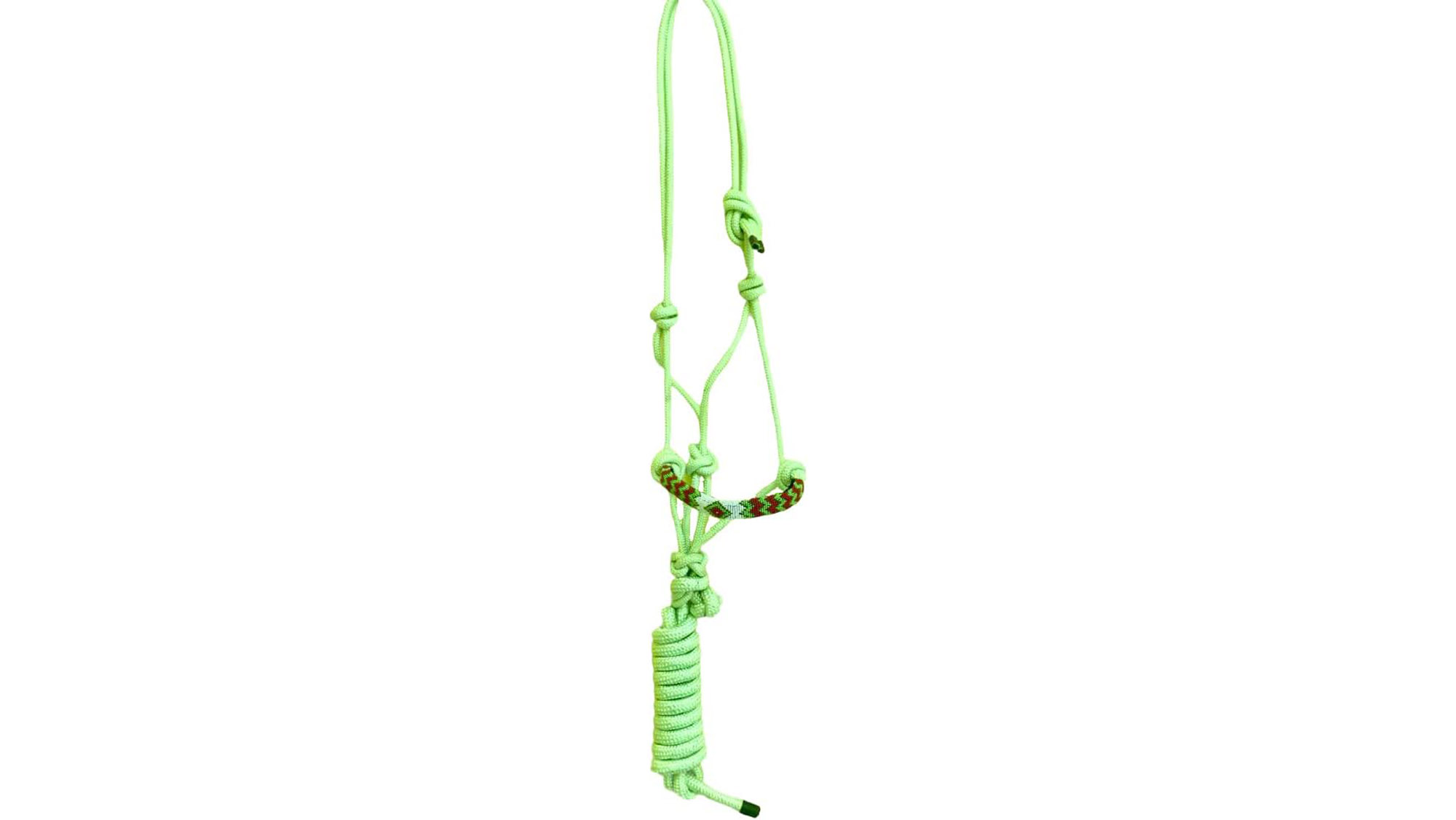 Majestic Ally Padded Beaded Nose Braided Rope Halter with Matching Lead