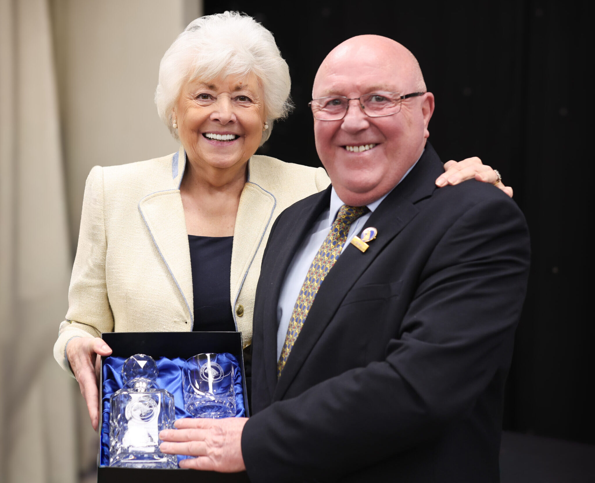 2026 BSPS award winner Nigel Hollings is presented his award by Pat Pattinson