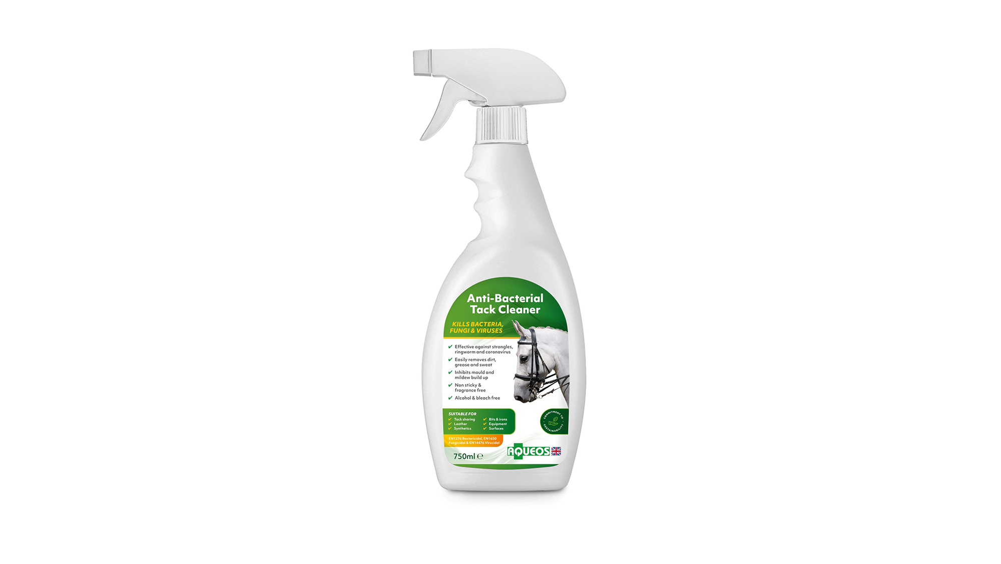 Aqueos Tack Cleaner & Disinfectant Spray. best saddle soaps