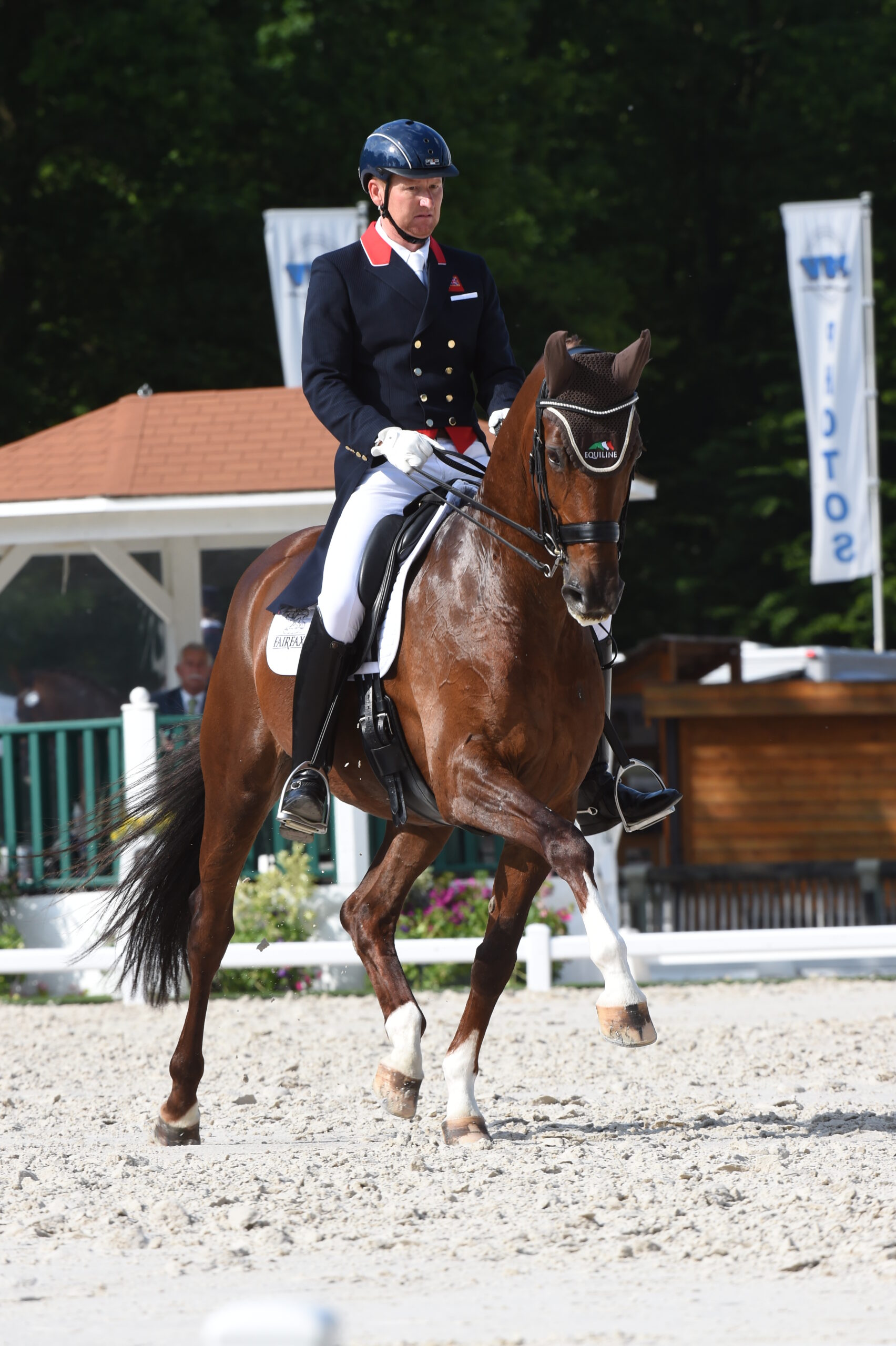 DV Stenkjers Nadonna and Gareth Hughes at the 2014 World Equestrian Games.
