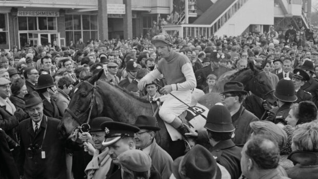 Pictured Grand National-winning jockey Eddie Harty.