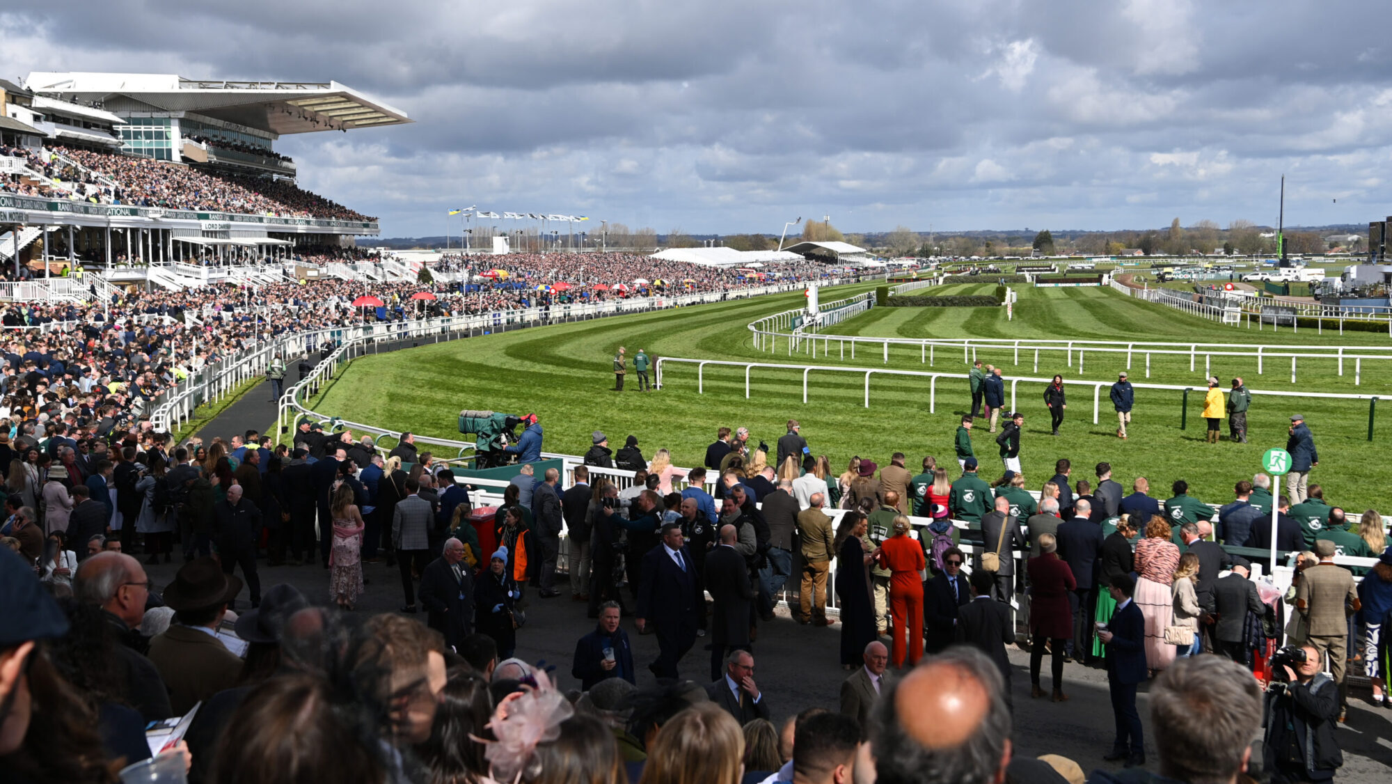 A general view of Aintree Racecourse showing the range of enclosures and viewing options