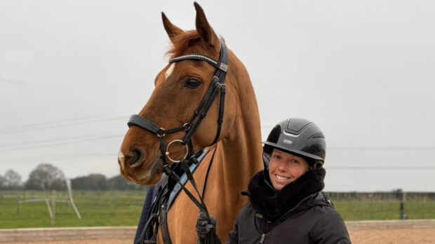 Pictured British Paralympic medallist Sophie Wells with her new horse, MSJ Gold Standard, who she will be aiming at the World Championships this summer.