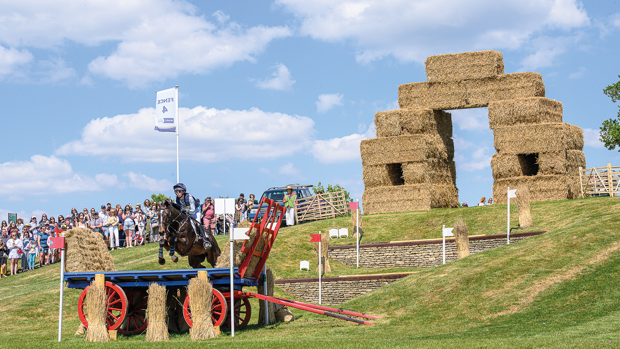 Alice Casburn riding Topspin across country at Badminton Horse Trials