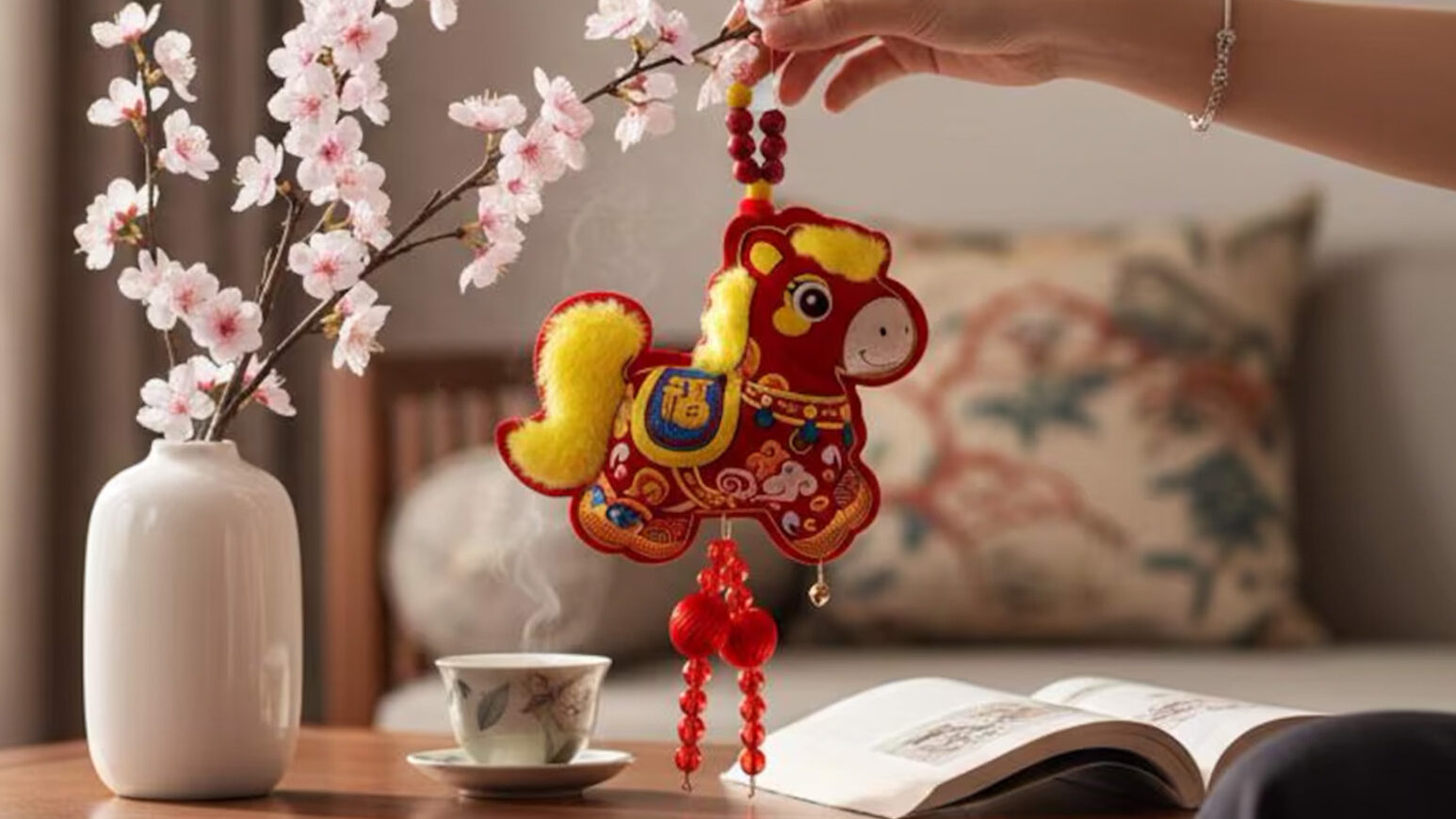 Lucky Lunar New Year Horse Hanging Decoration