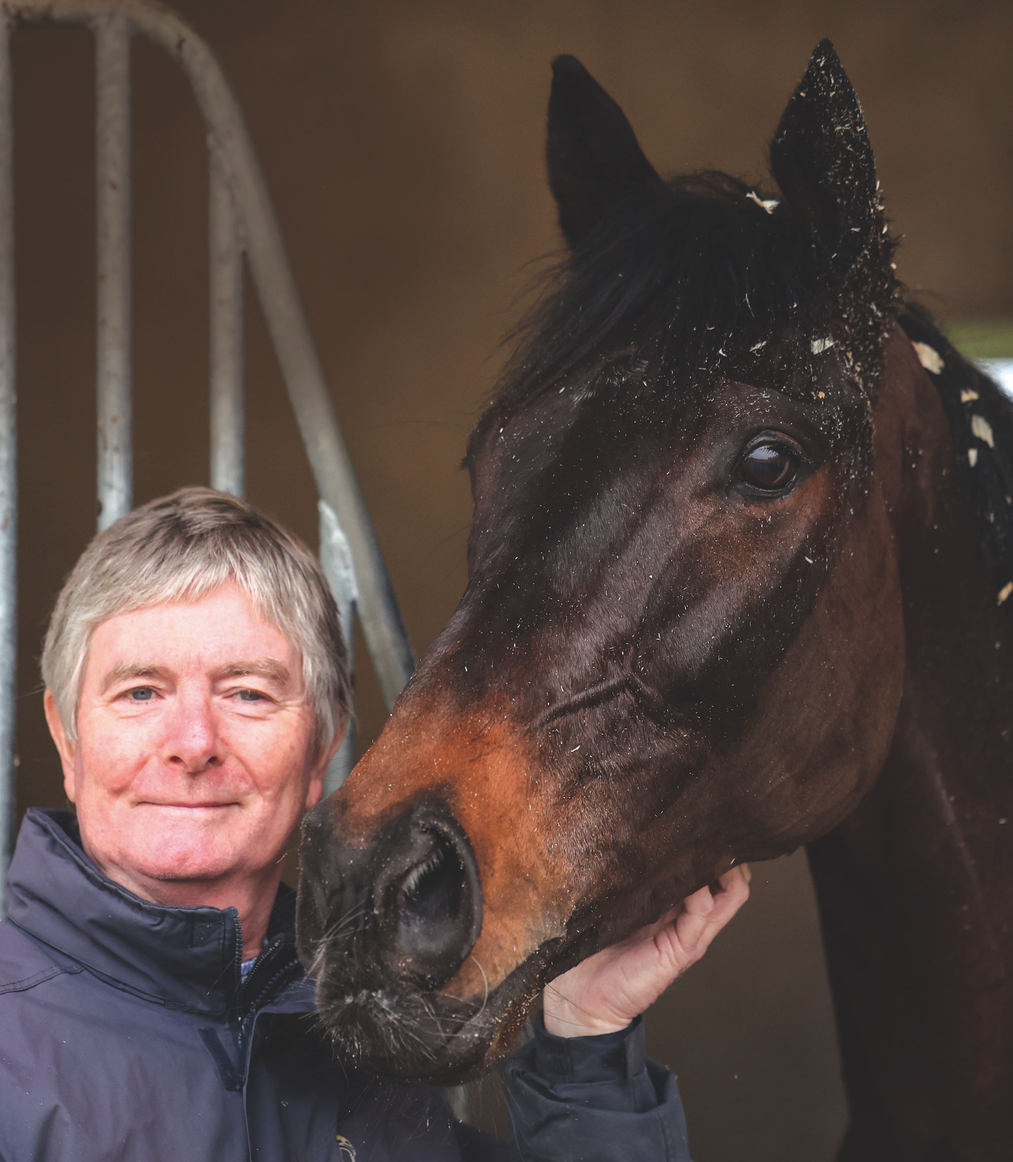Barry Connell with his horse Marine Nationale, headshots.