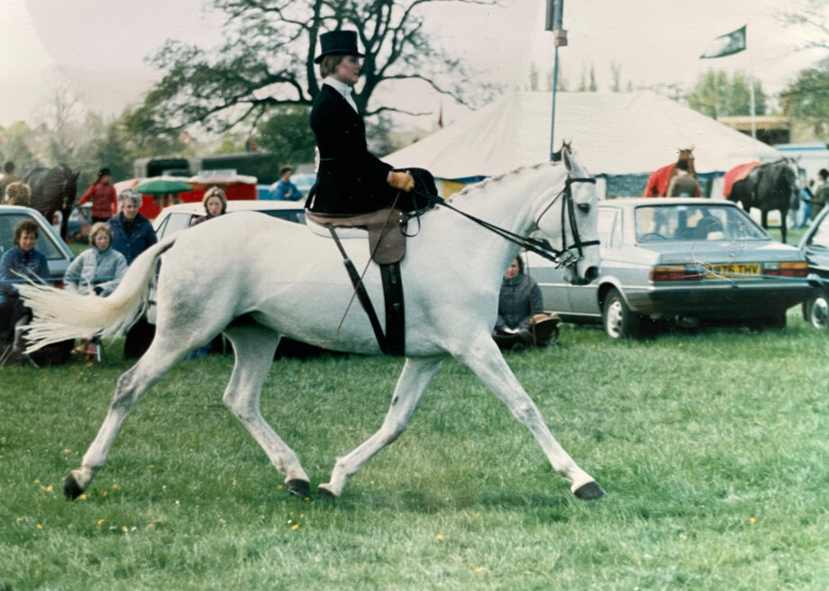 Pictured Vanessa Hood riding side saddle.