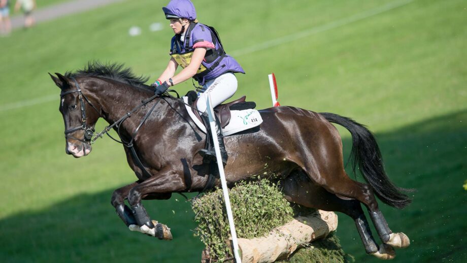 Emily King and Mr Hiho at Chatsworth in 2014.