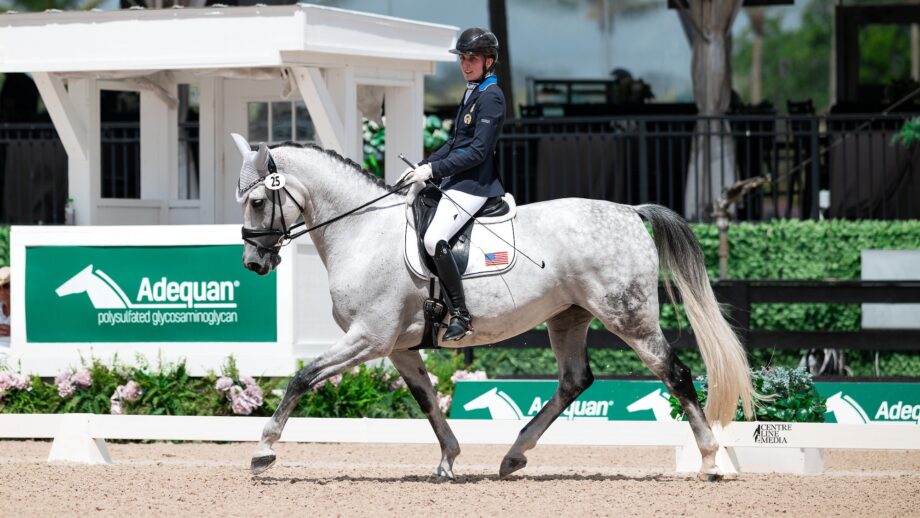 Fiona Howard rides Vianne in competition