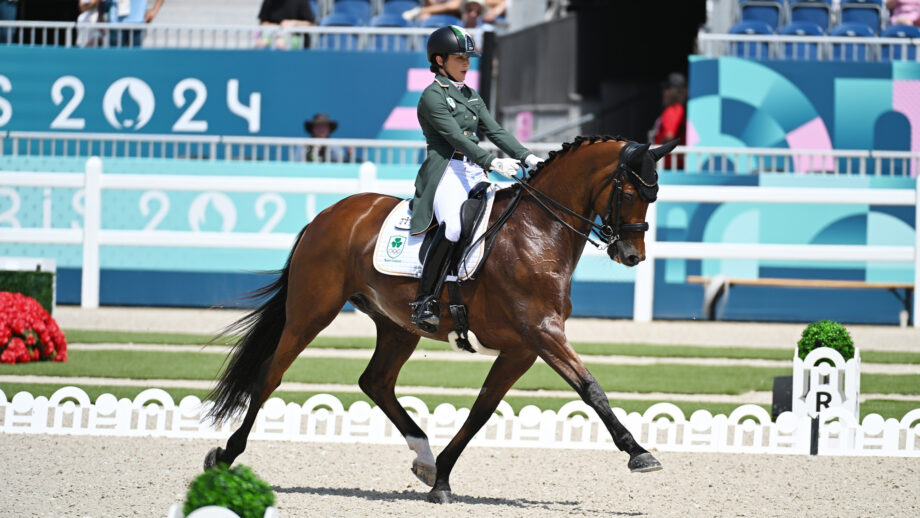 Abi Lyle riding Giraldo at the Paris 2024 Olympics