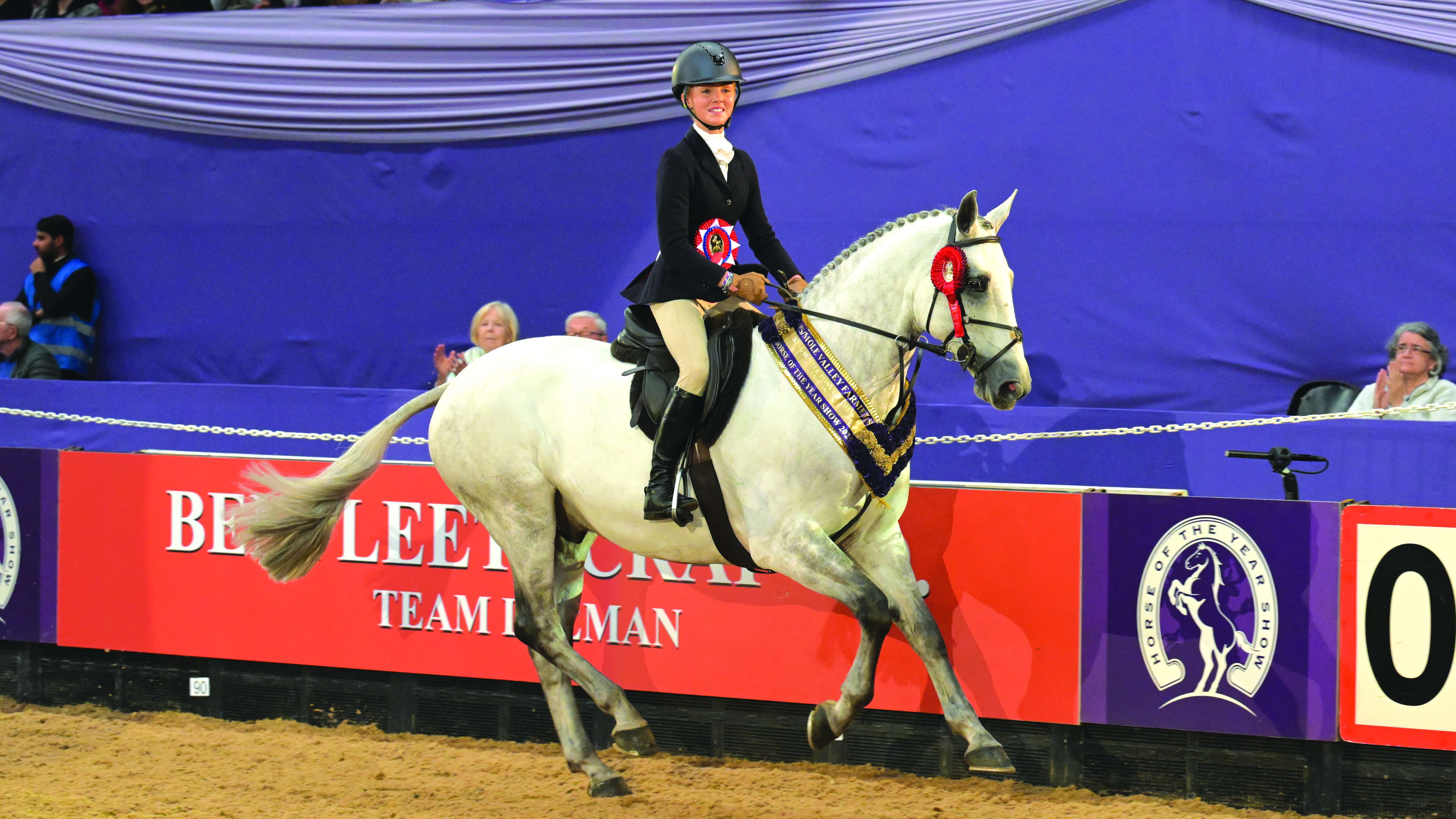 Sea Warrior and Izzy Mason in the working hunter pony championship at HOYS in 2025