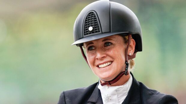 Pictured German Olympic dressage rider Jessica von Bredow-Werndl, who has taken on the reins of Times Kismet.