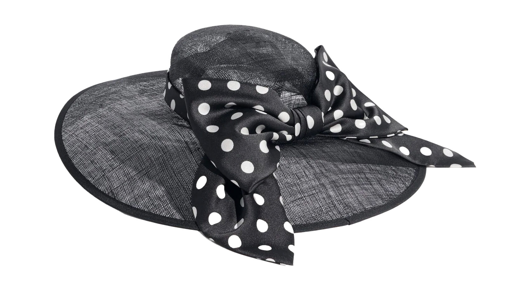 Lipsy Polka Dot Oversized Bow Fascinator Hat