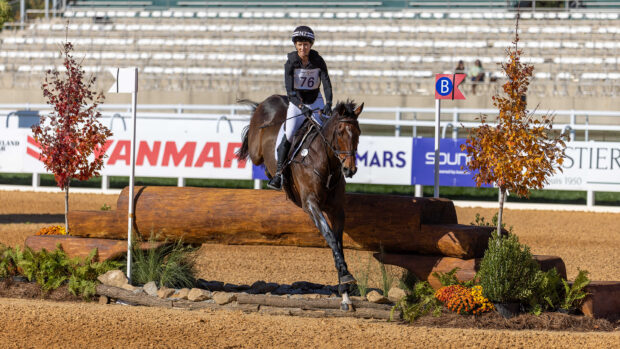 Monica Spencer and Artist on the way to second in the Maryland 5 Star 2025.