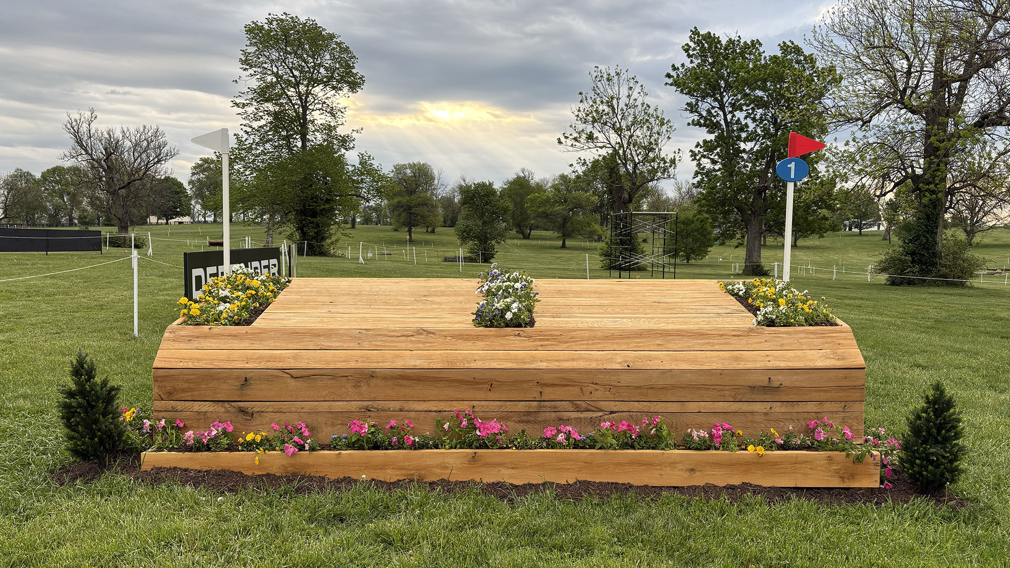 Kentucky Three-Day Event cross-country course fence 1