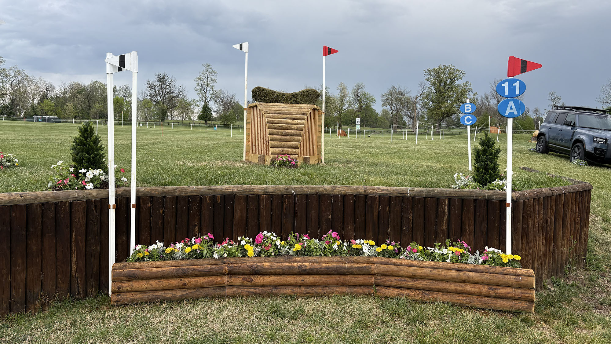 Kentucky Three-Day Event cross-country course 2026 fence 11a