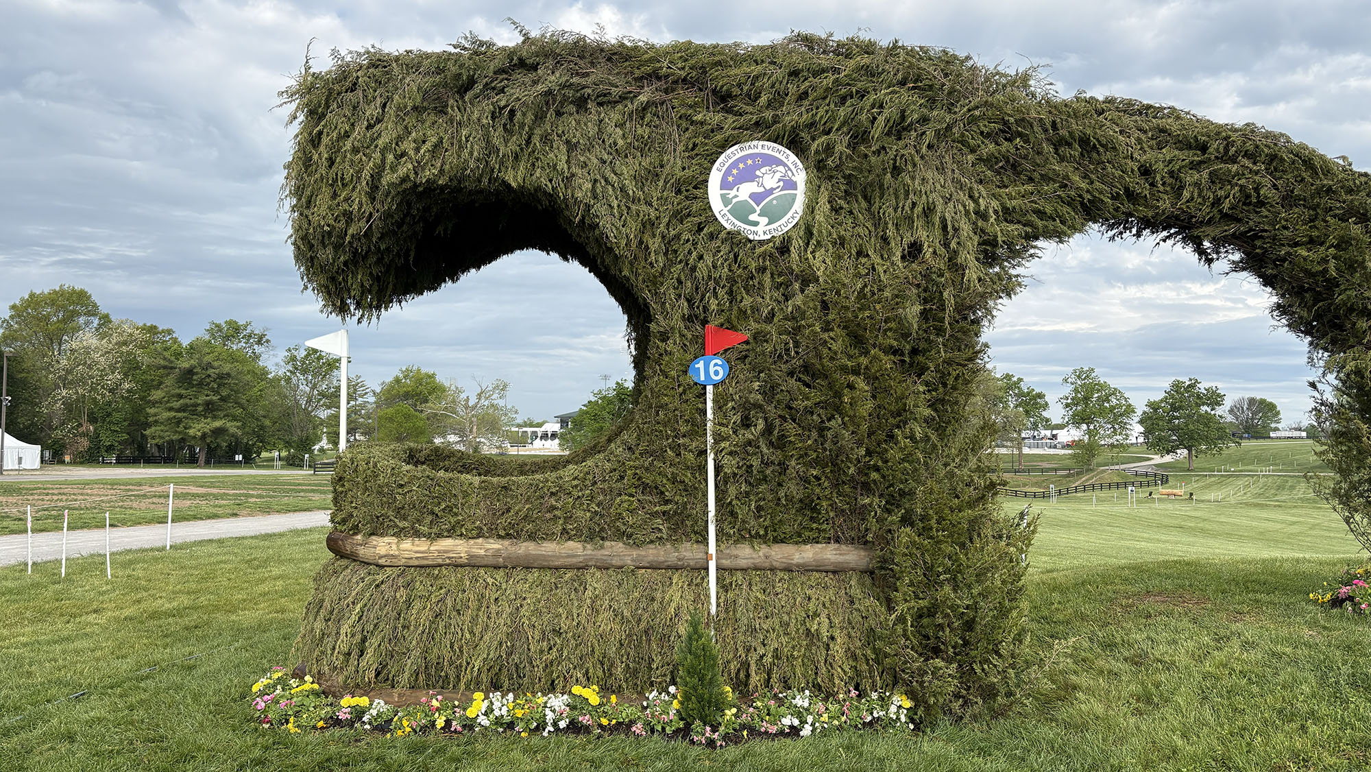 Kentucky Three-Day Event cross-country course 2026 fence 16