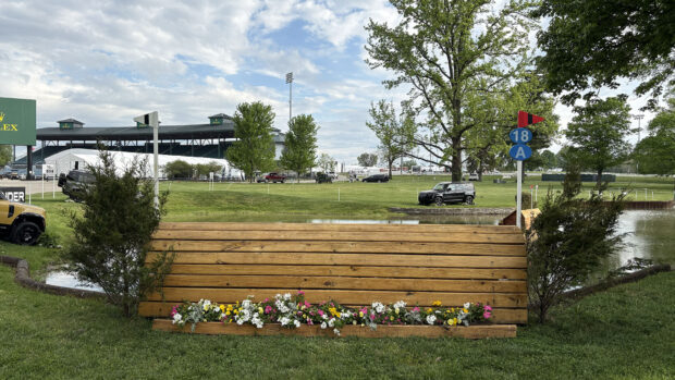 A Kentucky Three-Day Event cross-country fence for the 2026 event