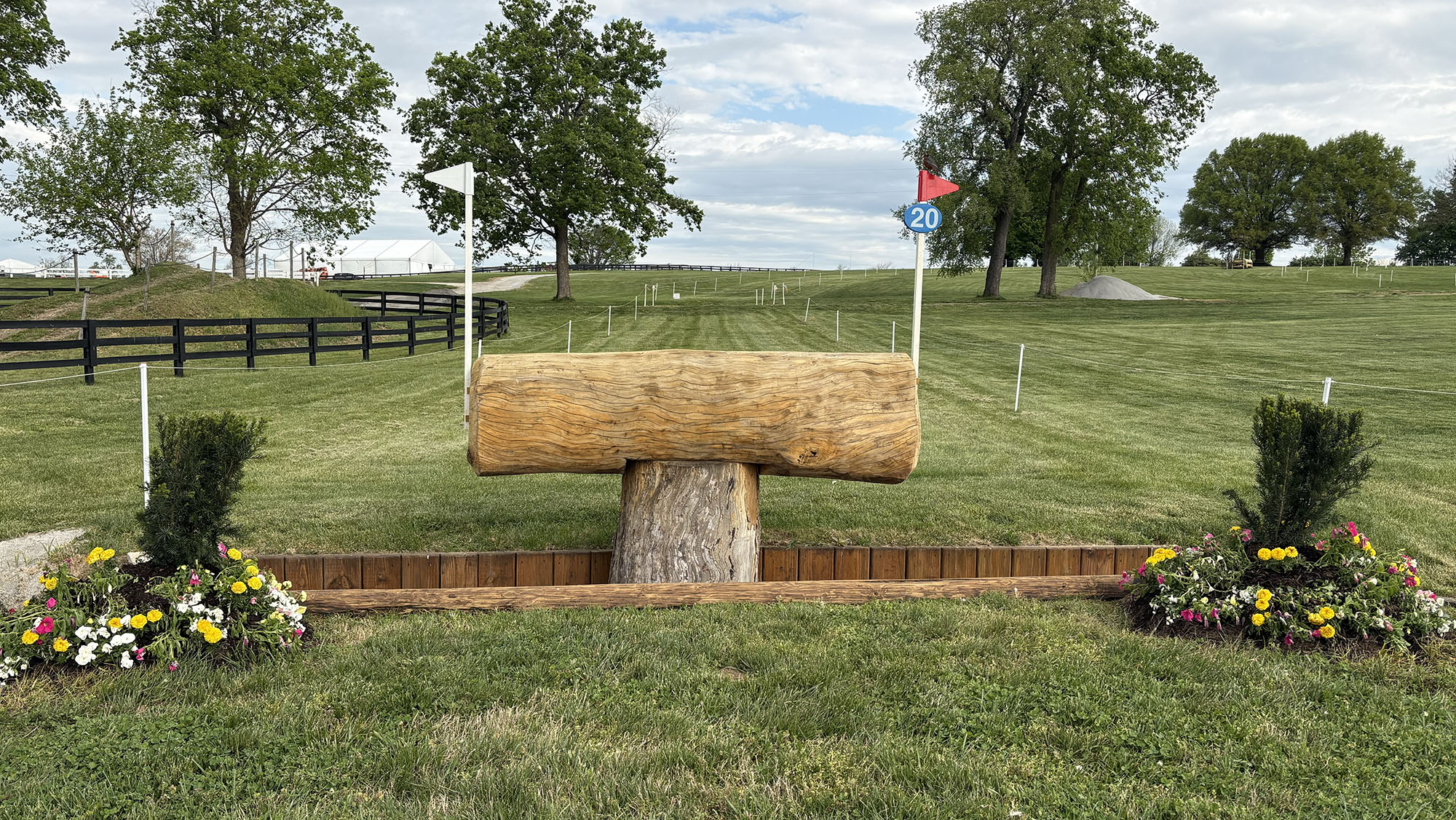 Kentucky Three-Day Event cross-country course 2026 fence 20