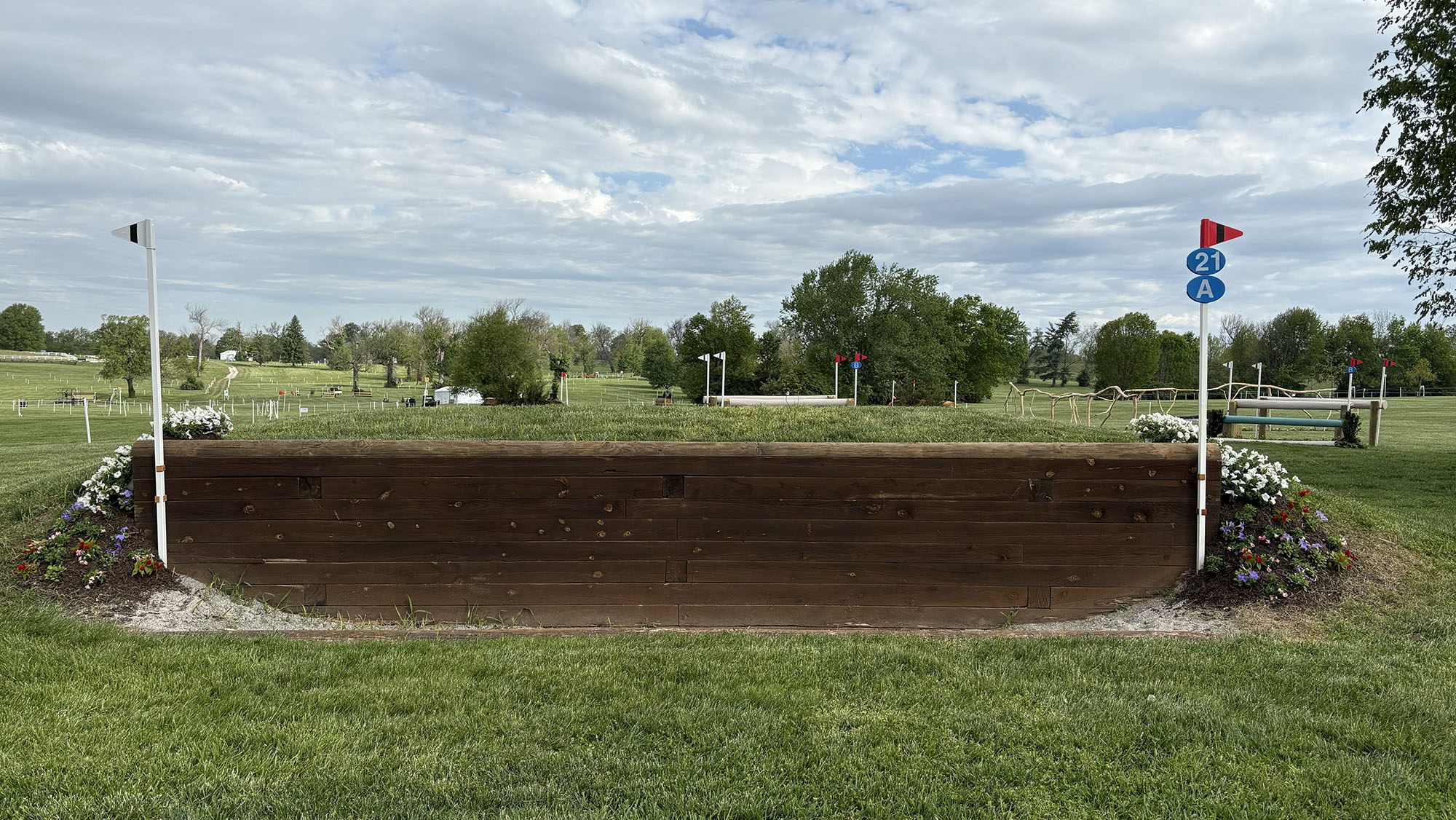Kentucky Three-Day Event cross-country course 2026 fence 21a