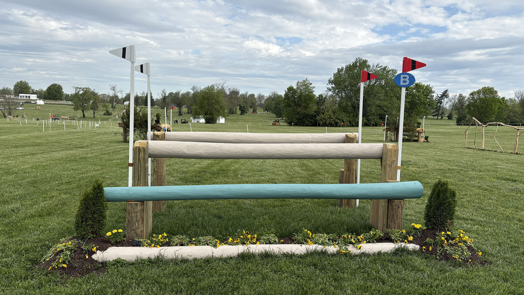 Kentucky Three-Day Event cross-country course 2026 fence 21b