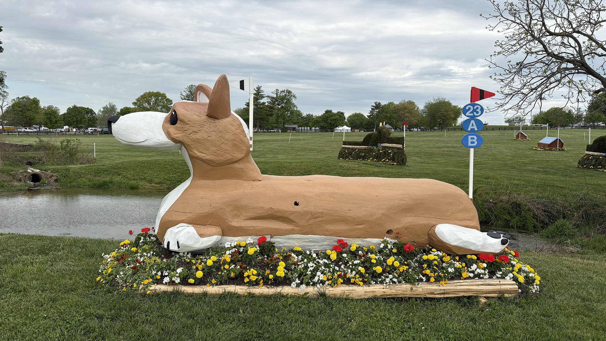 Kentucky Three-Day Event cross-country course 2026 fence 23ab alternative