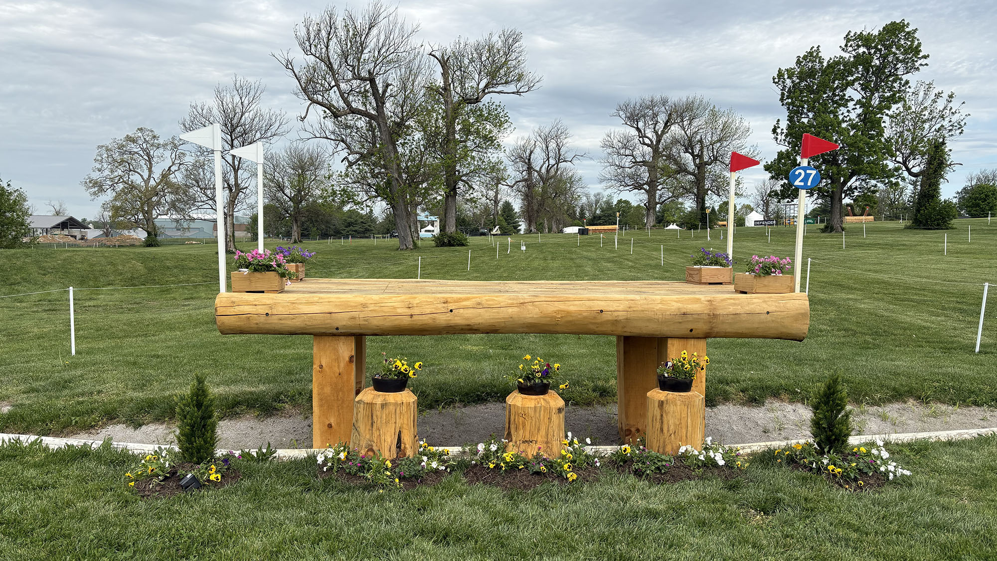 Kentucky Three-Day Event cross-country course 2026 fence 27