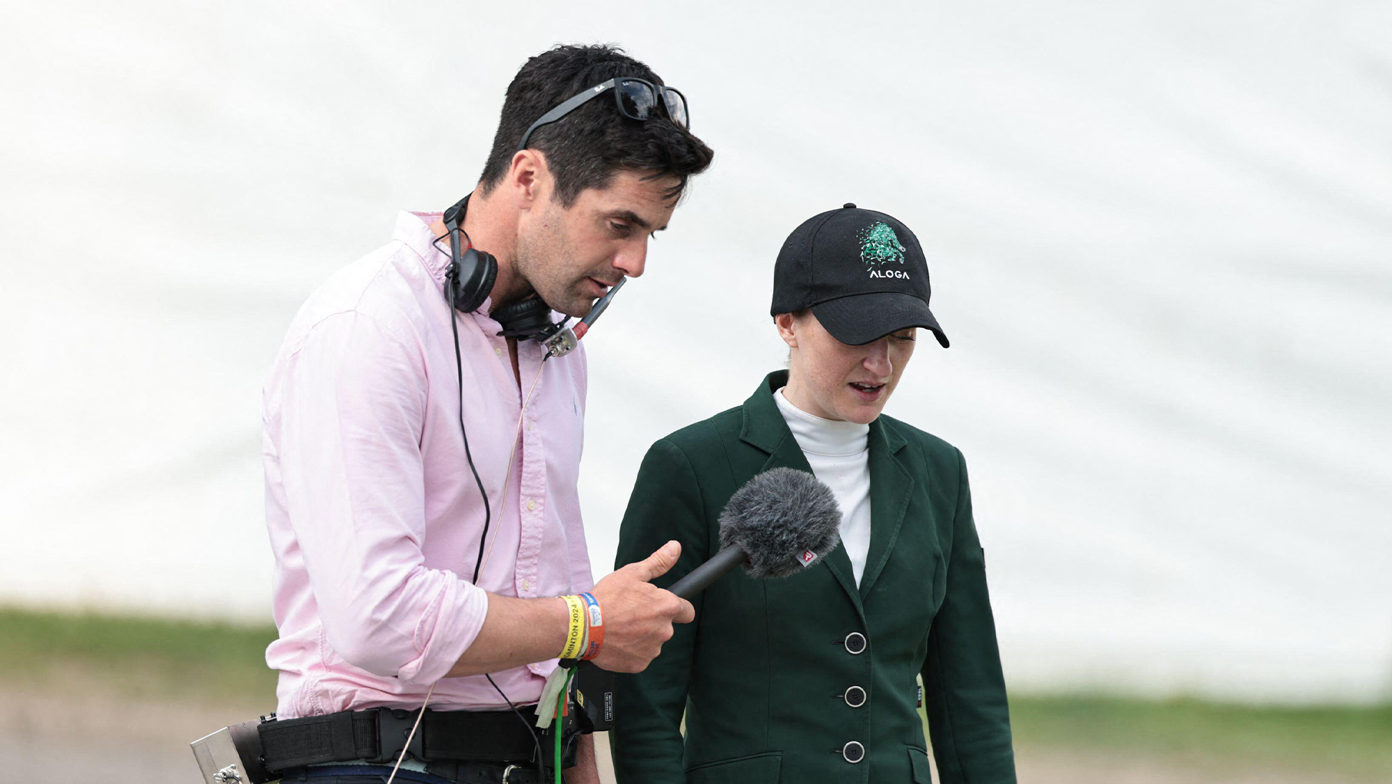 Ben Way interviewing Lucy Latta for Radio Badminton