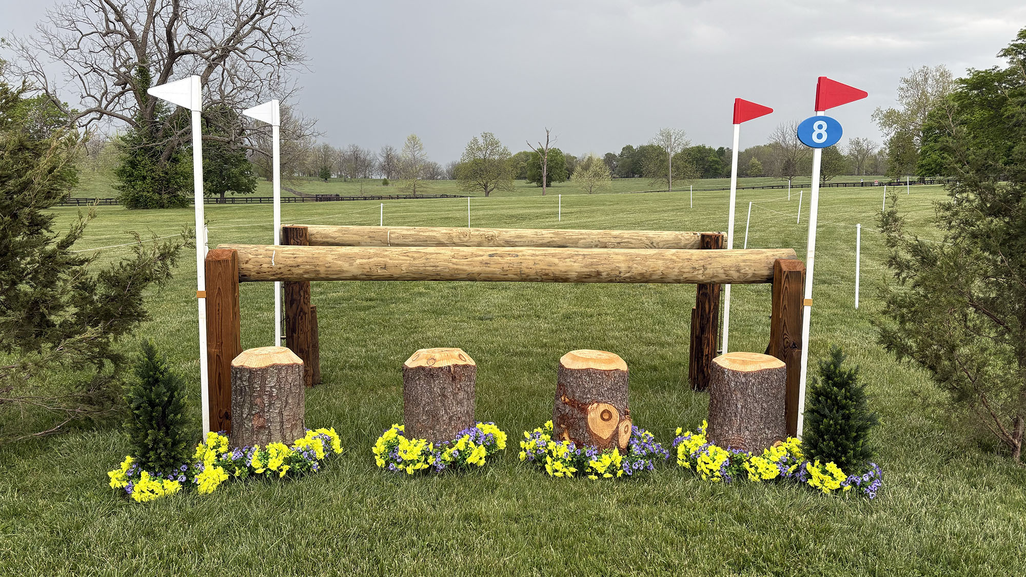 Kentucky Three-Day Event cross-country course 2026 fence 8
