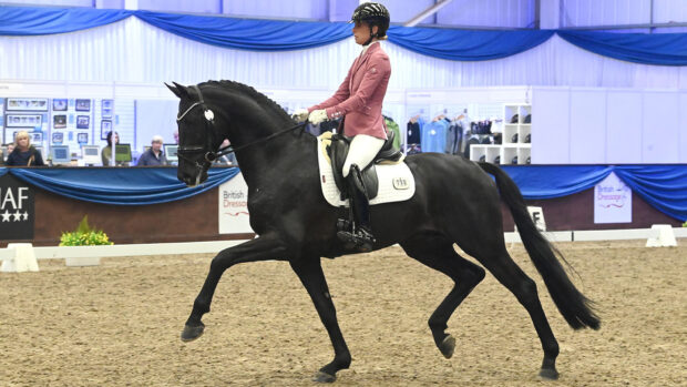 Charlotte Dujardin riding Secret Agent at the Winter Dressage Championships