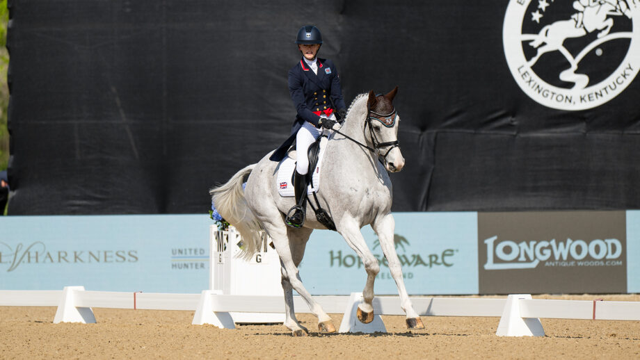 Elizabeth Barratt in the Kentucky Three-Day Event dressage 2026.