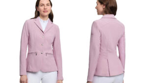 LeMieux Jessica pink show jacket front and back