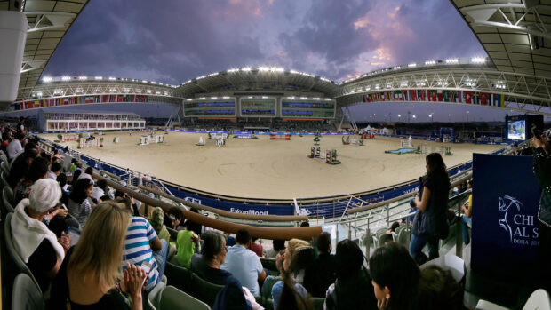 The Al Shaqab equestrian stadium in Doha.