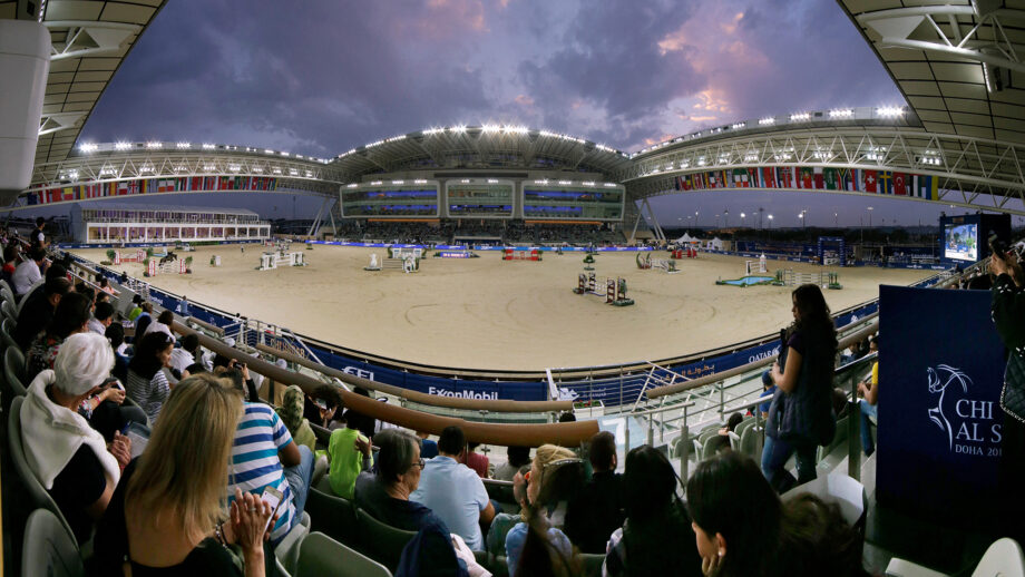 The Al Shaqab equestrian stadium in Doha.