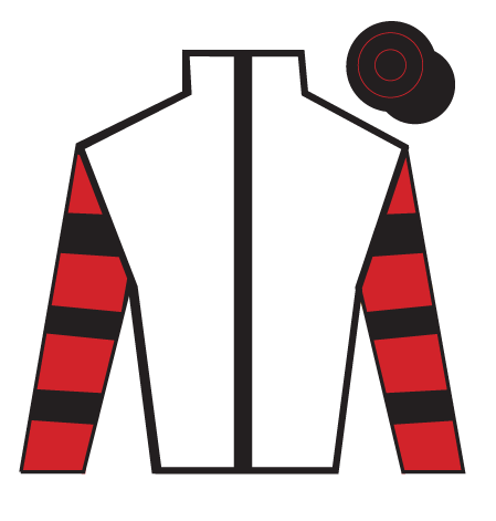 Jockey's colours for Aint That A Shame in the 2026 Grand National