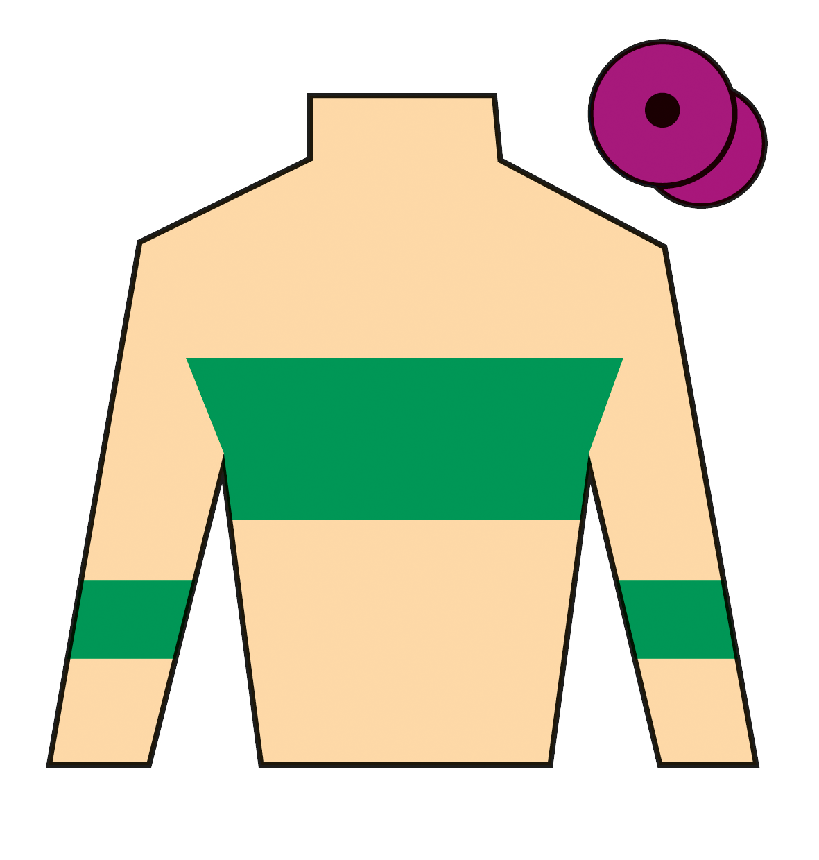 Jockey's silks for Twig, runner in the 2026 Grand National