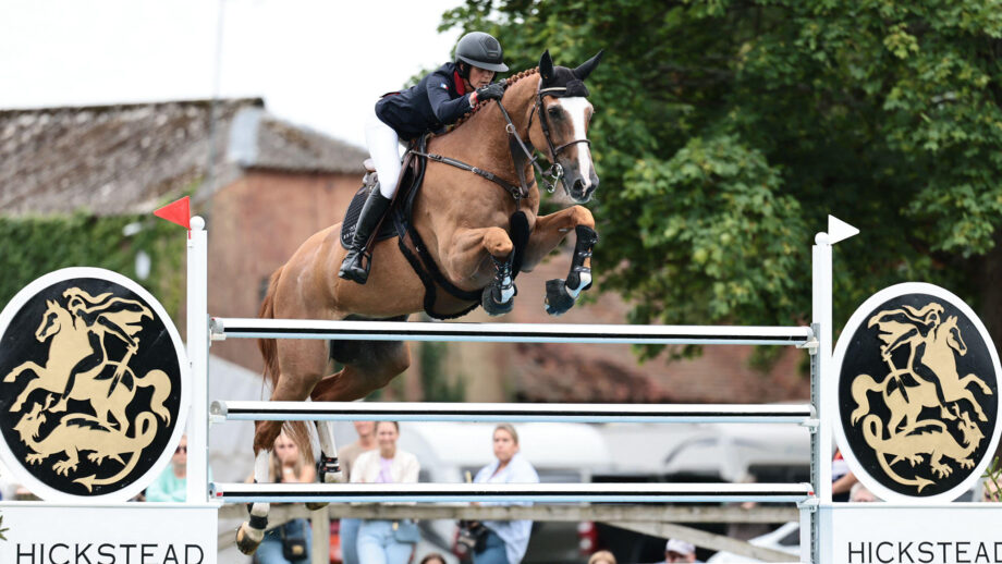 French Olympic rider Penelope Leprevost pictured showjumping Baloubet De Talma at Hickstead.