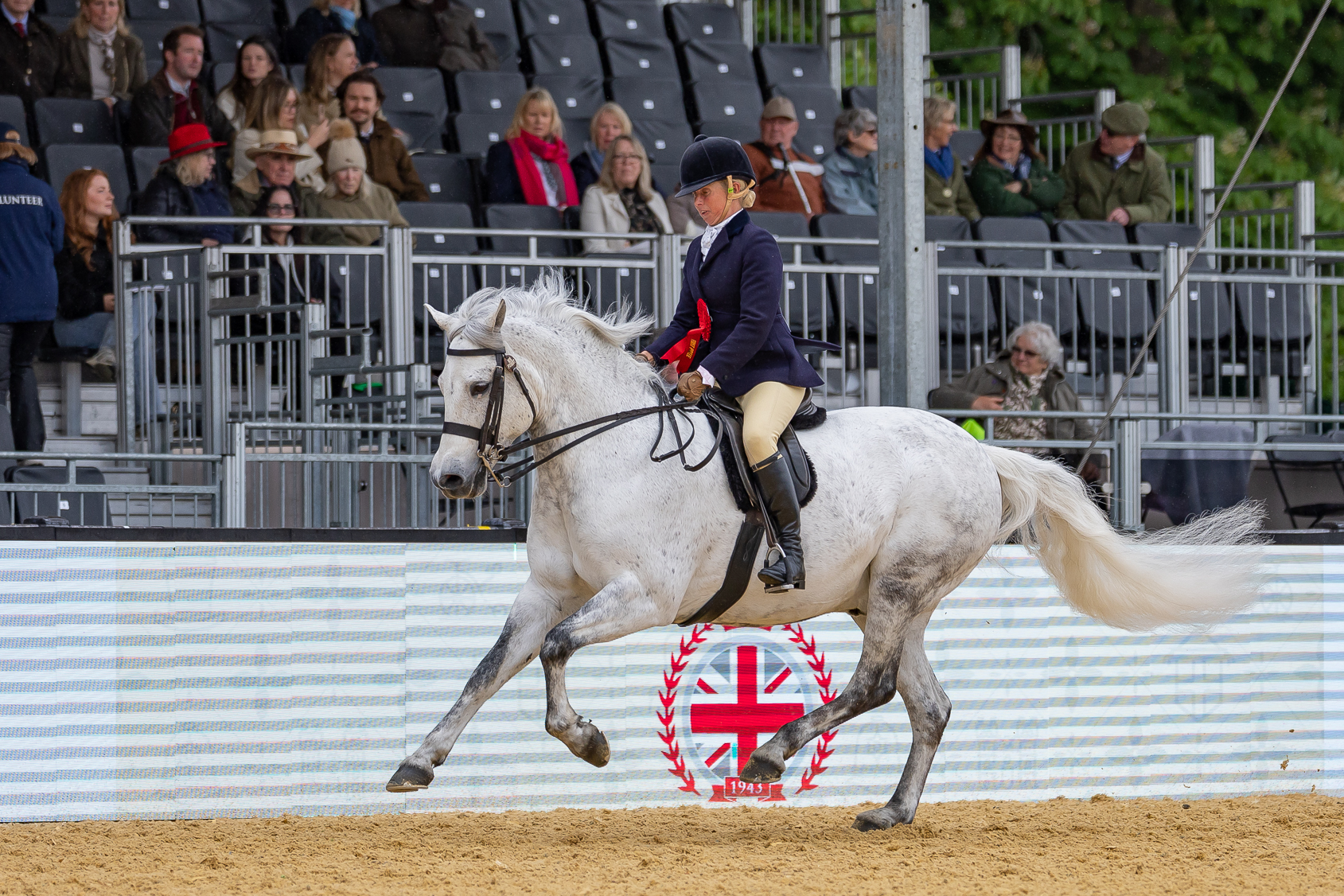 Stephanie Turner and Ravenstone Fudge II claim the 2026 Royal Windsor M&M ridden title in the Castle Arena