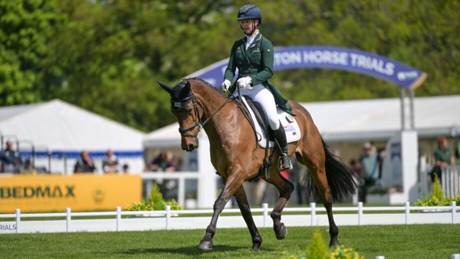 Georgie Goss and Feloupe in the Badminton dressage 2026.